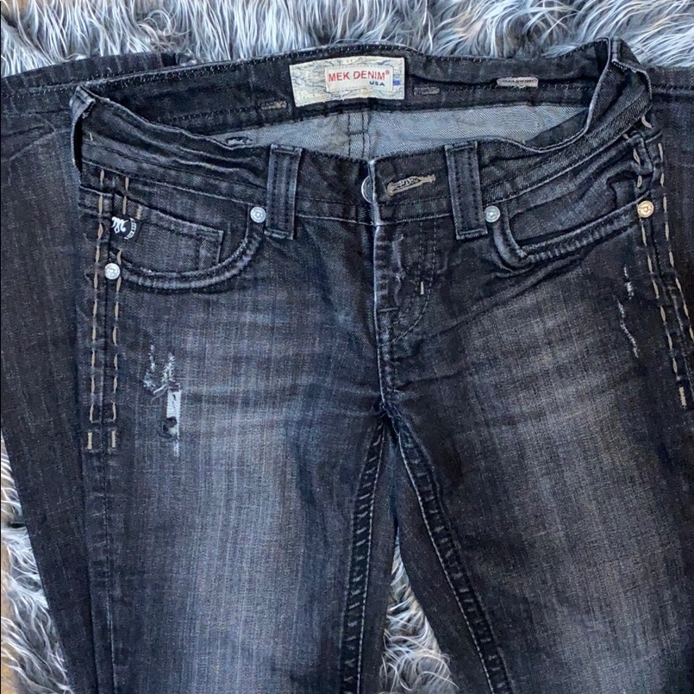 MEK black “plymouth” straight jeans